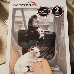 Acceler8 2 Pk.Car Seat Protector for Pets - Black